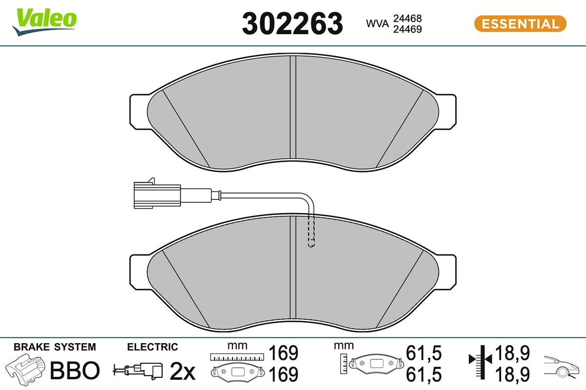 BRAKE PADS FIRST FIAT DUCATO 05.11
